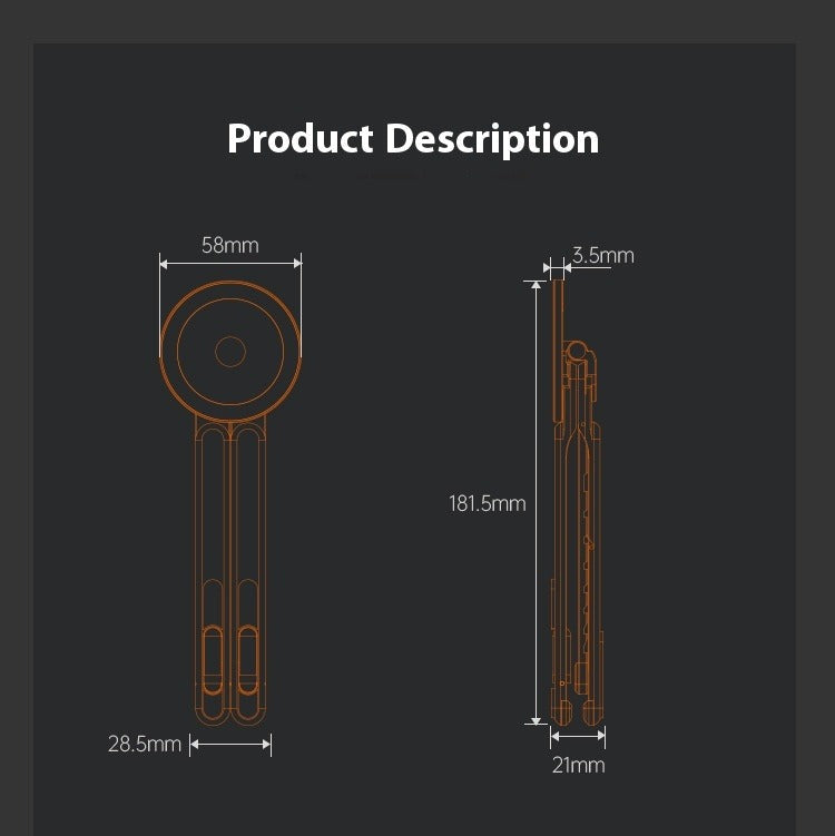AXORY MagStand™ – Ultra-Slim Magnetic Foldable Universal Stand